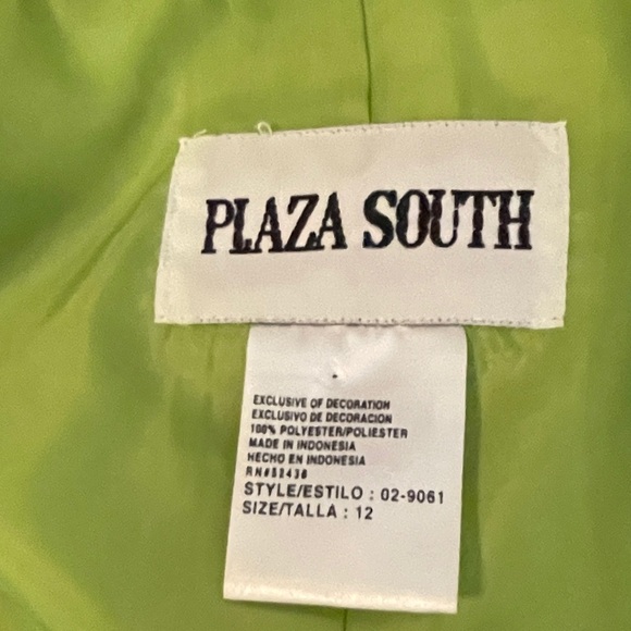 Vintage Plaza South Zip Jacket Green - Picture 6 of 6